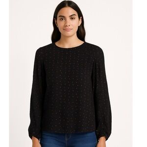 Club Monaco Spotted Polka Dot Popover